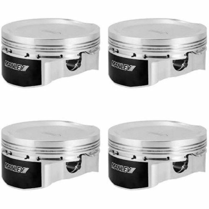 Manley Performance 617020CE-4 Manley 03-06 Mitsubishi Evo 8/9 4G63T 87mm +2.0mm Bore 8.5/9.0:1 Dish Extreme Duty Pistons w/ Rings
