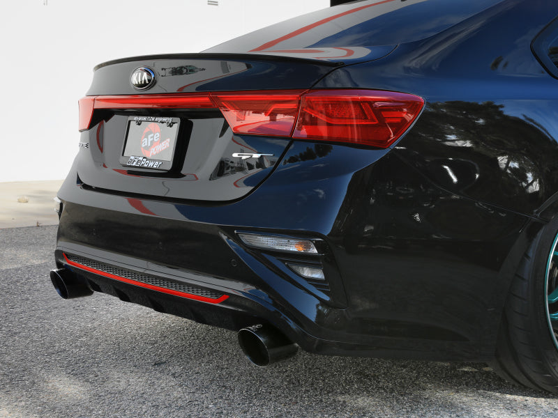 aFe 49-37037-B 20-21 Kia Forte GT 1.6L 3in-2.5in 304 Stainless Steel Axle-Back Exhaust w/ Black Tips