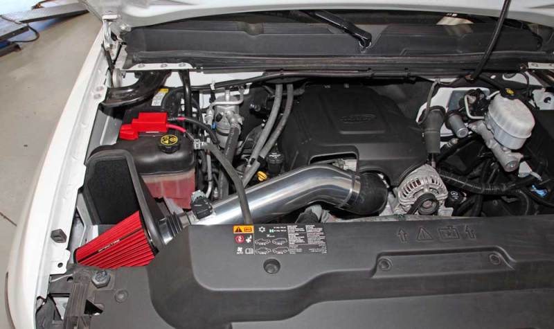 Spectre 9004 11-13 GM 2500HD/3500HD V8-6.0L F/I Air Intake Kit - Polished w/Red Filter