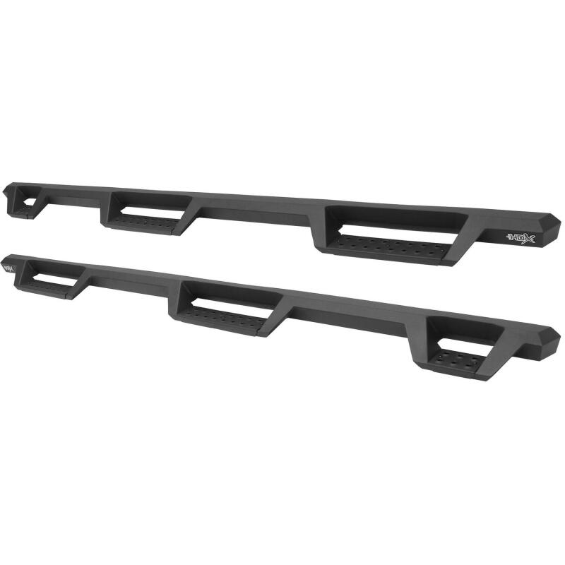 Westin 56-534015 99-16 Ford F-250/350/450/550 CC (6.75ft Bed) HDX Drop Whl to Whl Nerf Step Bars - Text Blk