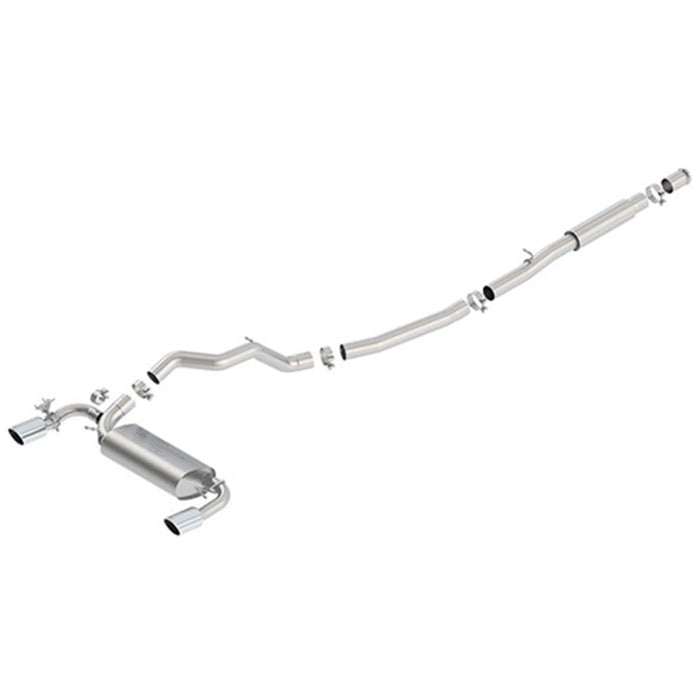 Ford Racing M-5200-FRS 2016-2017 Focus RS Active Sport Cat-Back Exhaust System w/ Polished Tips