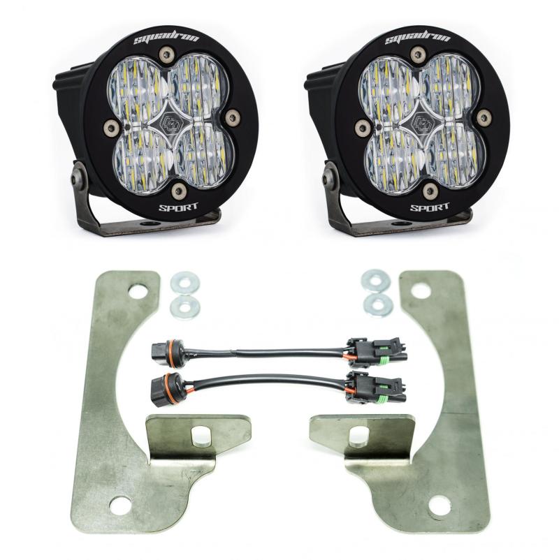 Baja Designs 447068 2018 Wrangler JL Rubicon Squadron R Sport Fog Pocket Kit