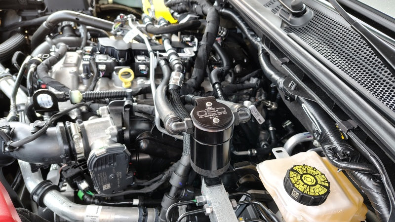 J&L 3059P-B 2025 Ford Bronco 2.3L/ 23-25 Ford Ranger 2.3L Separator 3.0 PCV Side - Black Anodized