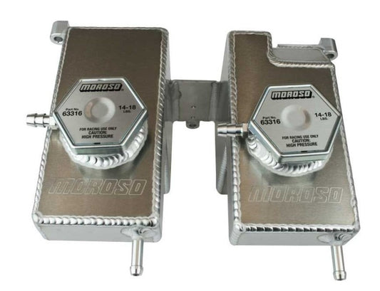 Moroso 43002 16-Up Polaris RZR Turbo/Turbo S Dual Coolant Intercooler Tank