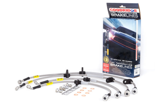 Goodridge 20018 94-01 Acura Integra / 92-95 Honda Civic (w/Rear Disc & ABS) Stainless Steel Brake Line Kit