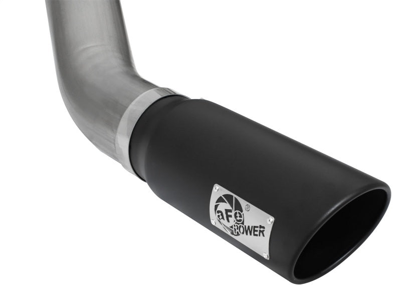 aFe 49-02051-1B MACHForce XP Exhaust Large Bore 5in DPF-Back Alu. 13-15 Dodge Trucks L6-6.7L (td) *Black Tip