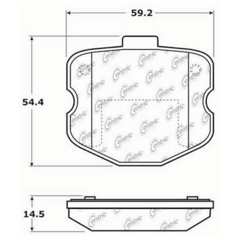 Stoptech 308.11850 StopTech Street Touring 06-09 Chevrolet Corvette Z06 Front Brake Pads