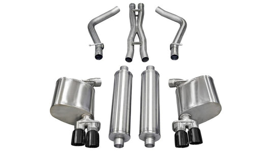 CORSA Performance 14522BLK Corsa 2011-2014 Dodge Charger R/T 5.7L V8 Black Xtreme Cat-Back Exhaust