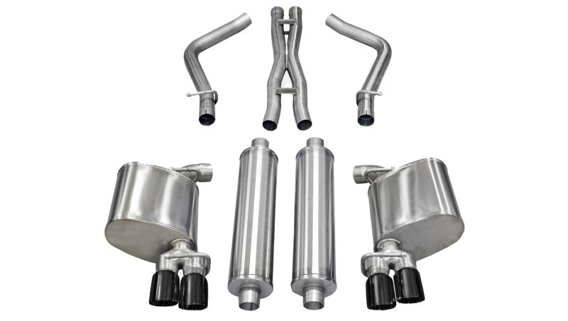 CORSA Performance 14522BLK Corsa 2011-2014 Dodge Charger R/T 5.7L V8 Black Xtreme Cat-Back Exhaust