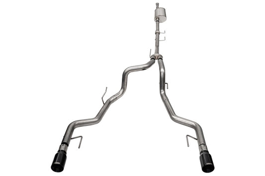 CORSA Performance 21185BLK Corsa 2021-2025 Ford F-150 SuperCrew/5.5ft Bed 3.5L V6 Sport Cat-Back Dual Rear Exit-Black PVD