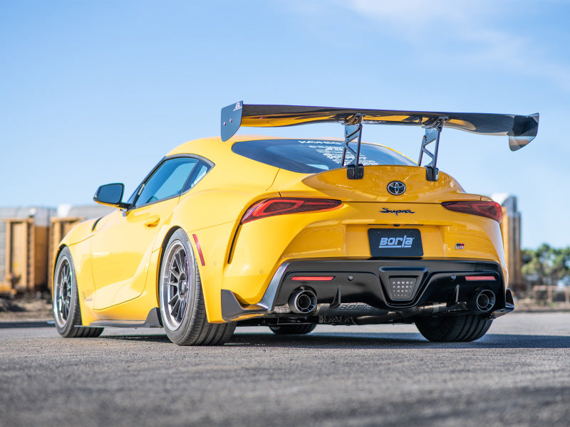 Borla 140826CFBA 2020 Toyota Supra GR 3.0L I6 3in ATAK Catback Exhaust - Carbon Fiber Tips