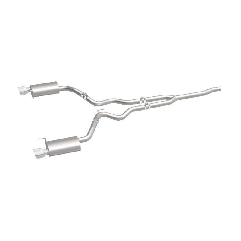 Magnaflow 19097 MagnaFlow Cat Back, SS, 2.5in, Street, Dual Split Polished 4.5in Tips 2015 Ford Mustang Ecoboost