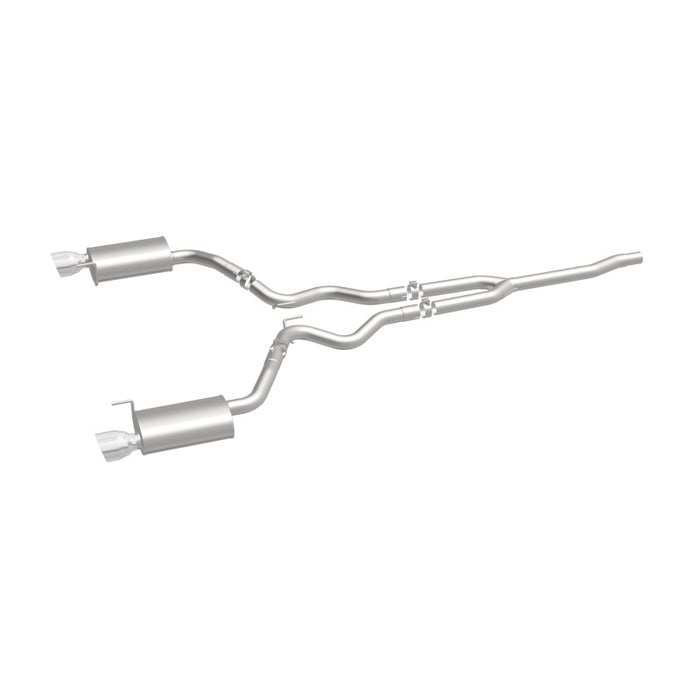 Magnaflow 19097 MagnaFlow Cat Back, SS, 2.5in, Street, Dual Split Polished 4.5in Tips 2015 Ford Mustang Ecoboost