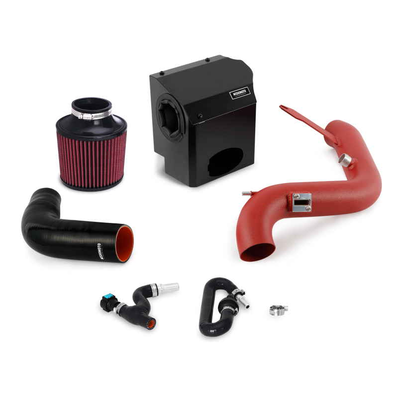 Mishimoto MMAI-FIST-16WRD 2016 Ford Fiesta ST 1.6L Performance Air Intake Kit - Wrinkle Red