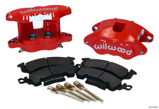 Wilwood 140-11293-R D52 Rear Caliper Kit - Red 1.25 / 1.25in Piston 1.04in Rotor