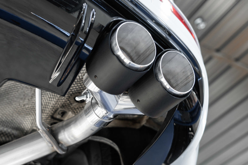 MBRP S56033CF 14-17 Audi SQ5 3.0T Dual Rear Exit Axle Back w/ Quad Carbon Fiber Tips - T304