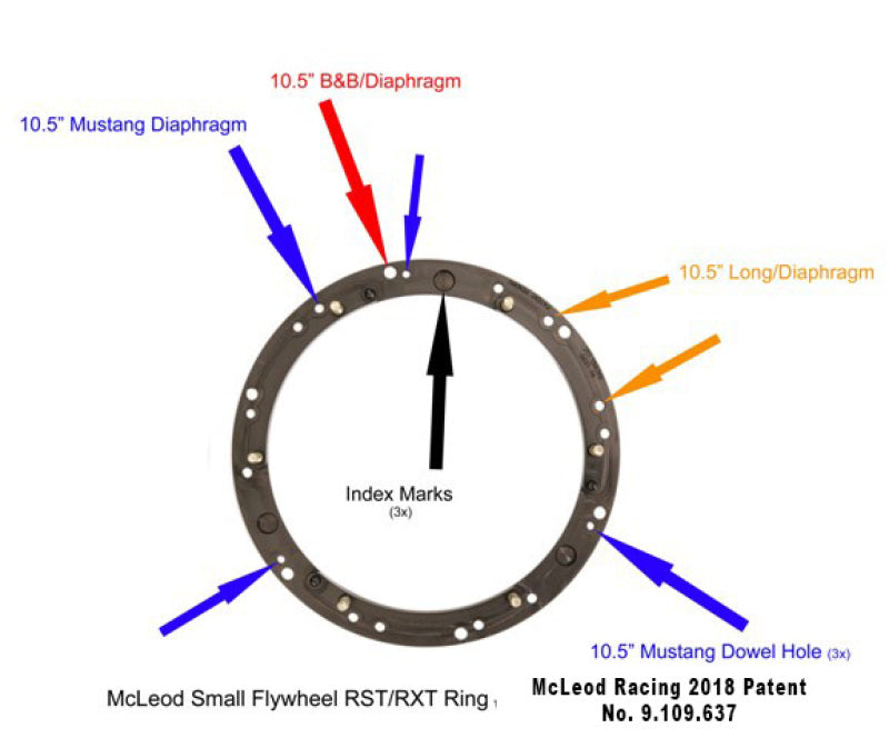 McLeod Racing 6923-07HD McLeod RXT Clutch 86-00 Mustang LX/GT 5.0L V8 RXT1200 Heavy Duty 26 Spline