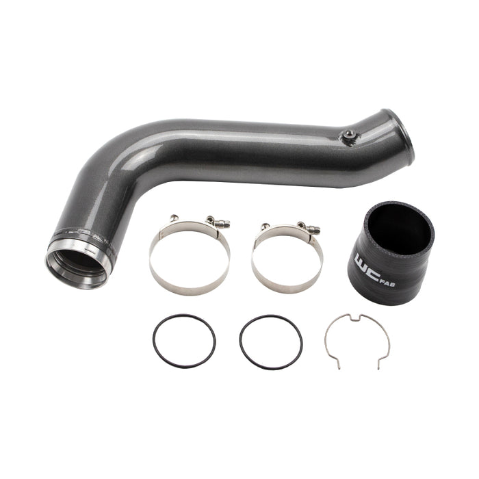 Wehrli WCF100530-BB 17-19 Chevrolet 6.6L L5P Duramax Passenger Side 3.5in Intercooler Pipe - Bengal Blue