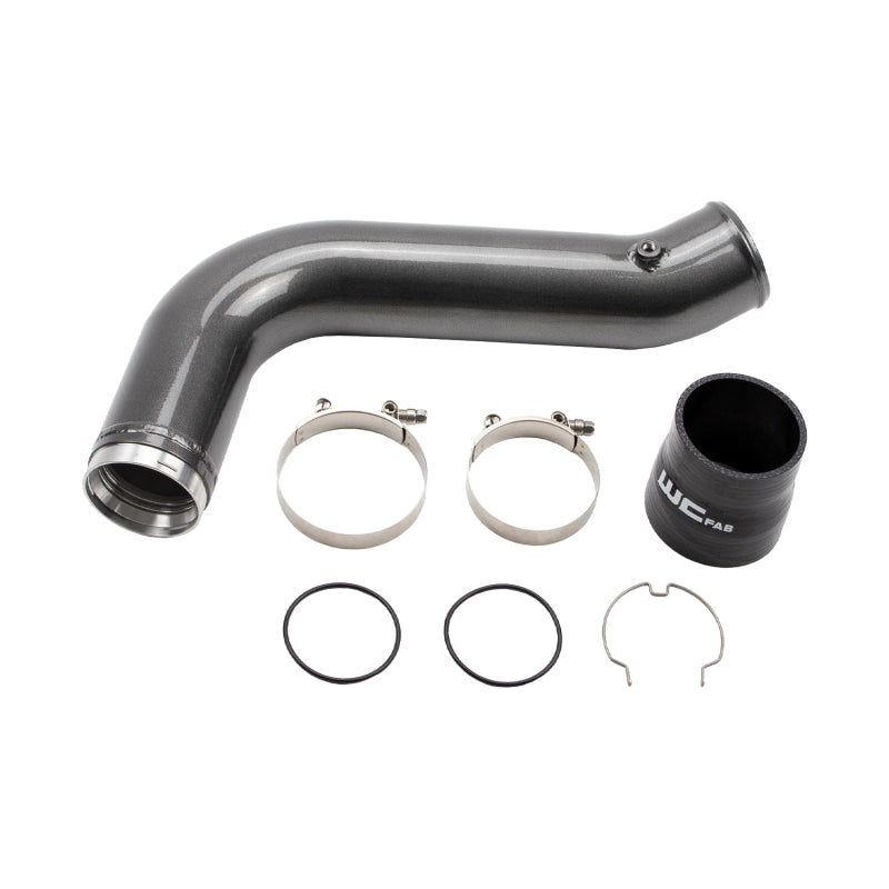 Wehrli WCF100530-GW 17-19 Chevrolet 6.6L L5P Duramax Passenger Side 3.5in Intercooler Pipe - Gloss White