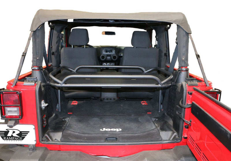 Rampage 86624 2007-2018 Jeep Wrangler(JK) Rear Sport Rack - Black