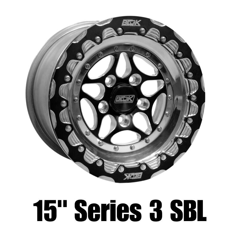 Belak Wheels 15115114S3GTR-SBL Belak 15x11 GTR Rear Wheel (OEM Small Brake Kit Req) / 5x114.3 BP / Series 3 Wheel- Single Beadlock