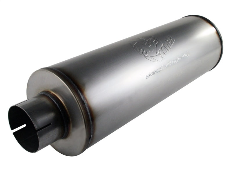 aFe 49-91002 MACHForce XP Exhausts Mufflers SS-409 EXH Muffler 4 ID In/Out 8 Dia