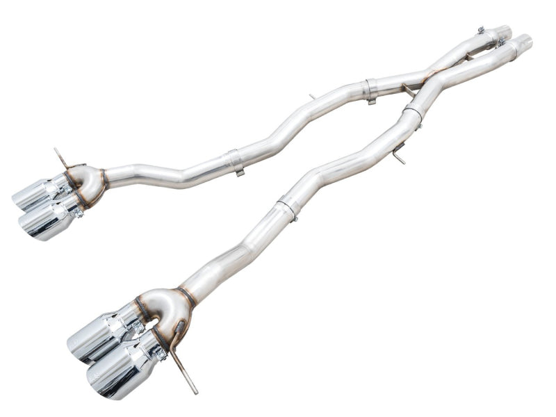 AWE Tuning 3020-43482 AWE Track Edition Catback Exhaust for BMW G8X M3/M4 - Chrome Silver Tips