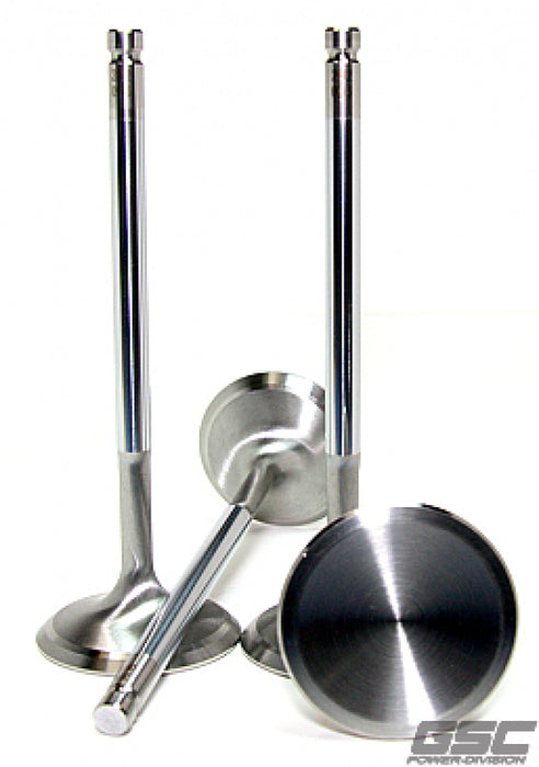 GSC Power Division 2257-10 GSC P-D Audi DAZA 28mm Head STD 101.8mm Long Chrome Polished Exhaust Valve - Set of 10