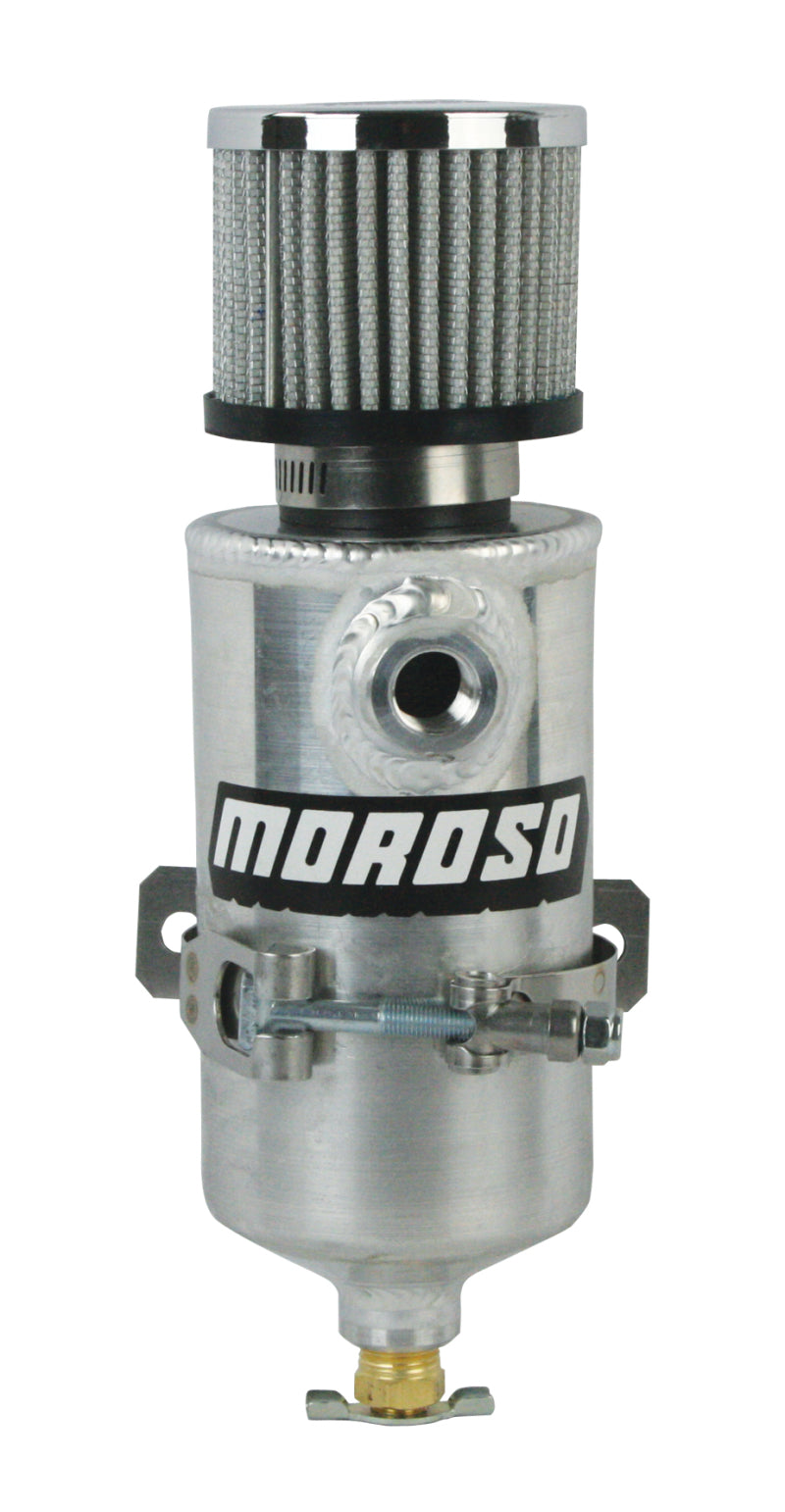 Moroso 85473 Breather Tank/Catch Can - Two 3/8 NPT Female Fittings - Aluminum