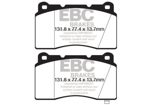EBC DP52147NDX 09+ Hyundai Genesis Coupe 2.0 Turbo (Brembo) Bluestuff Front Brake Pads
