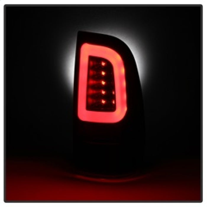 SPYDER 5084712 Spyder 08-16 Ford Super Duty F-250 V3 Light Bar LED Tail Lights - Black (ALT-YD-FS07V3-LBLED-BK)