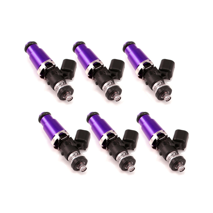 Injector Dynamics 2600.60.14.D.6 2600-XDS Injectors - 60mm Length - 14mm Top - Denso Lower Cushion (Set of 6)