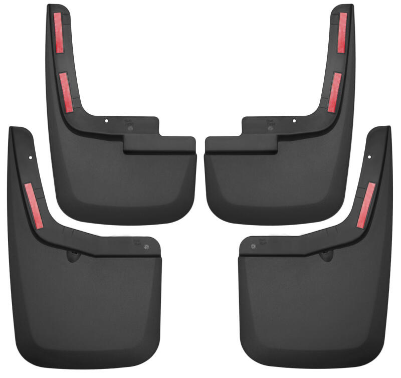 Husky Liners 58456 2015-2017 Ford F-150 w/ OE Fender Flares Front and Rear Mud Guards - Black