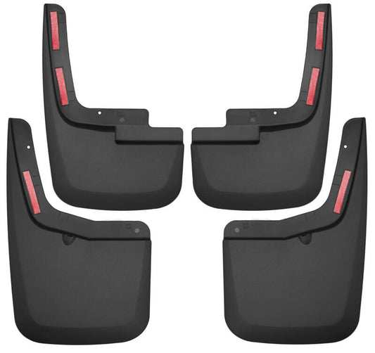 Husky Liners 58456 2015-2017 Ford F-150 w/ OE Fender Flares Front and Rear Mud Guards - Black