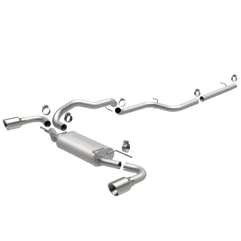 Magnaflow 15146 MagnaFlow 10-12 Mazda 3 L4 2.5L Hatchback Split Rear Exit Stainless Cat Back Performance Exhaust
