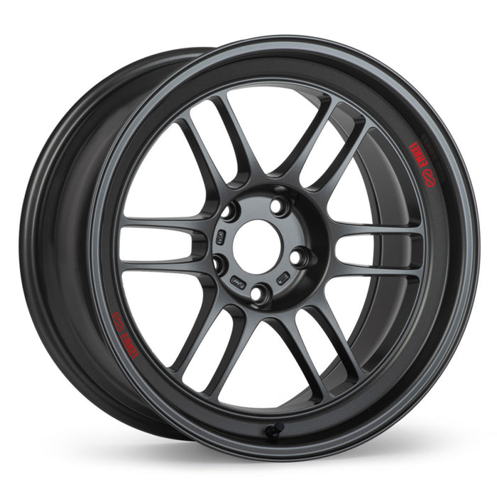 Enkei 37981165N10GM RPF1RS 18x11 5x114.3 -10mm Offset 75mm Bore Matte Gunmetal Wheel