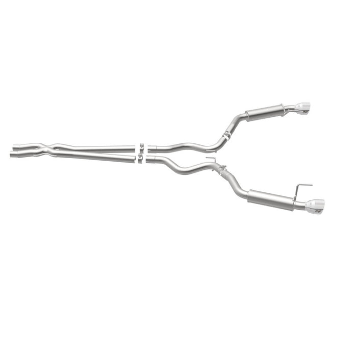 Magnaflow 19099 MagnaFlow Cat Back, SS, 2.5in, Competition, Dual Split Polished 4.5in Tips 2015 Ford Mustang V6 3.7L
