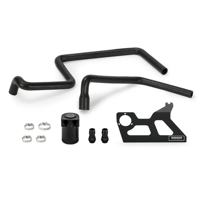 Mishimoto MMBCC-WR6-07PBE2 07-11 Jeep Wrangler JK Baffled Oil Catch Can - Black
