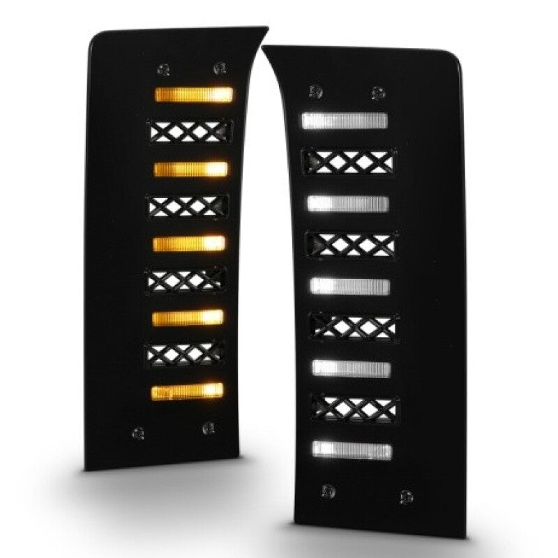 ANZO 511089X 22-24 Toyota Tundra (w/Factory LED Refl. & OE Bumper) Z-Series Full LED DRL Vent Lights - Pair