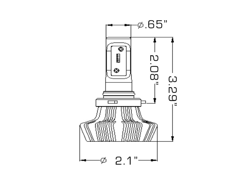 ORACLE Lighting 5242-001 Oracle 9012 4000 Lumen LED Headlight Bulbs (Pair) - 6000K