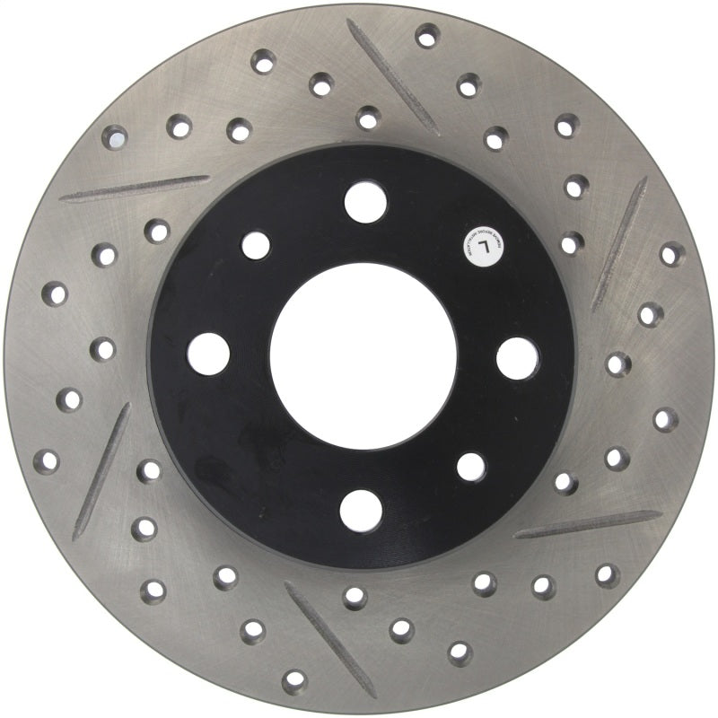 Stoptech 127.04001L StopTech Slotted & Drilled Sport Brake Rotor