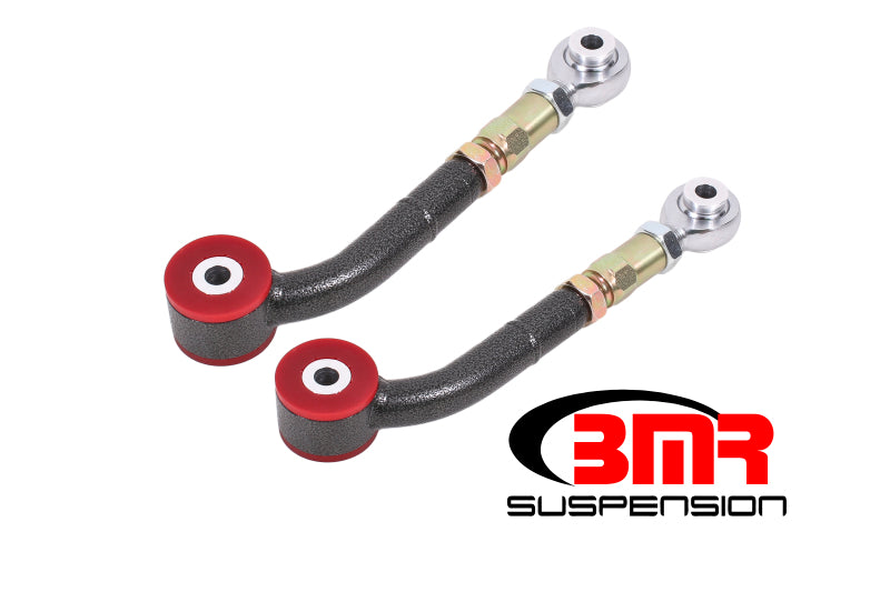 BMR Suspension UTA112H BMR 08-17 Challenger Upper Trailing Arms w/ On-Car Adj. Poly/Rod Ends - Black Hammertone