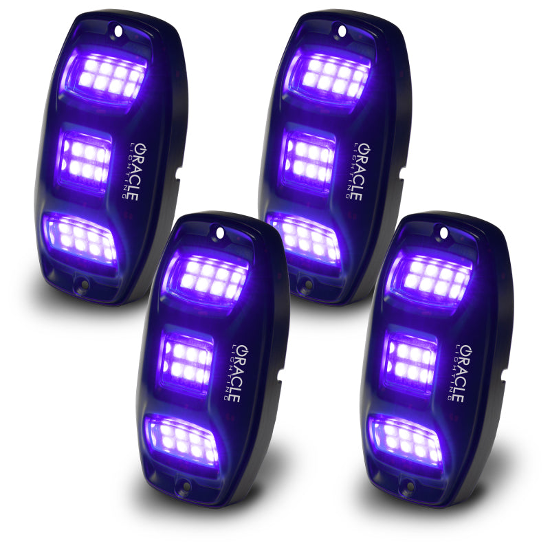 ORACLE Lighting 5895-339 Oracle Underbody RGB+W Wheel Well Rock Light Kit - 4 PCS - ColorSHIFT SEE WARRANTY