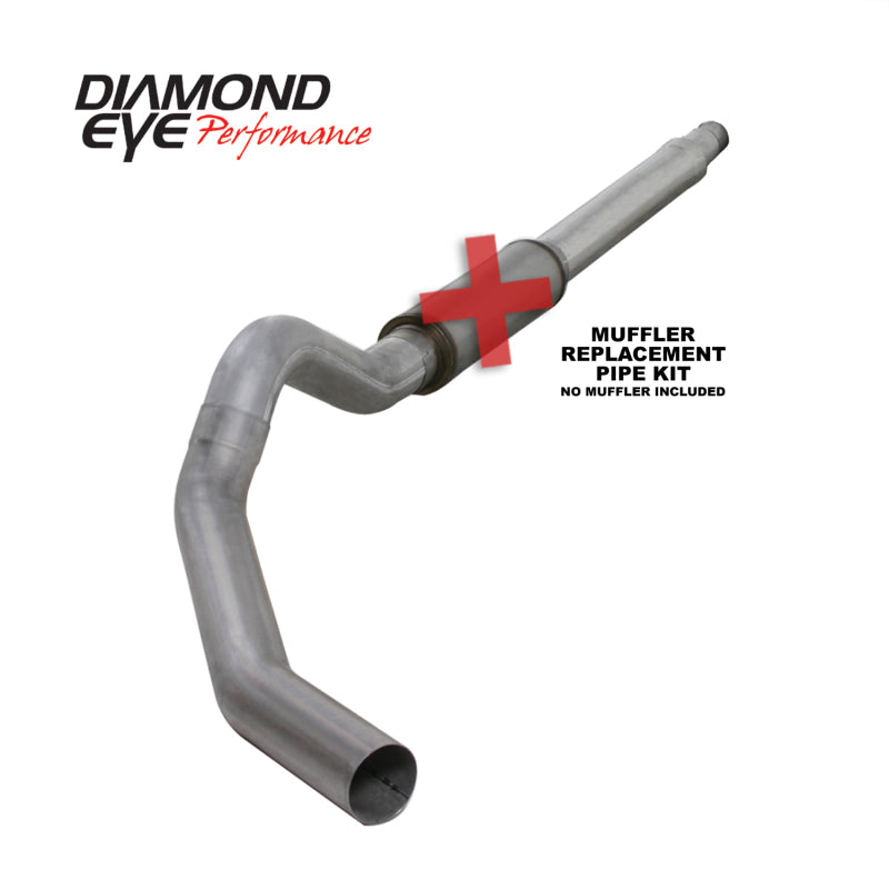 Diamond Eye Performance K5344A-RP Diamond Eye KIT 5in CB MFLR RPLCMENT PIPE SGL AL: 03-07 FORD 6.0L F250/F350