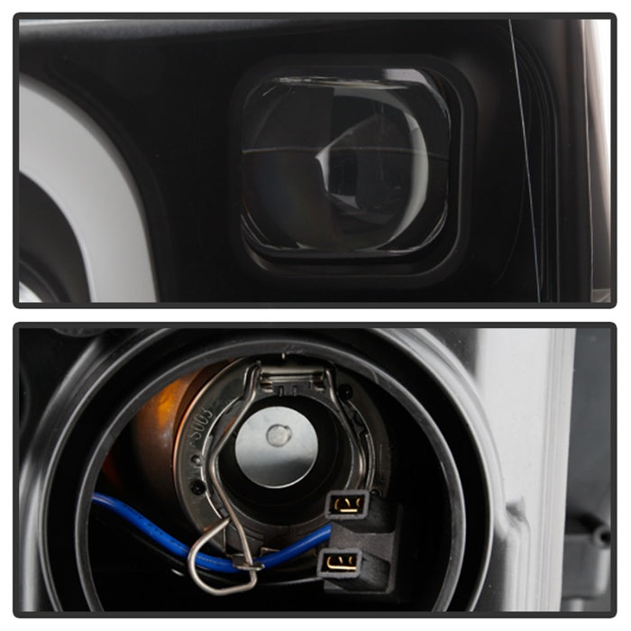 SPYDER 5086624 Spyder 18-19 Ford F-150 Projector Headlights - Halogen Model Only - Black PRO-YD-FF15018-LB-BK
