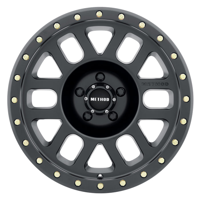 Method Wheels MR30978550500 Method MR309 Grid 17x8.5 0mm Offset 5x5 94mm CB Matte Black Wheel