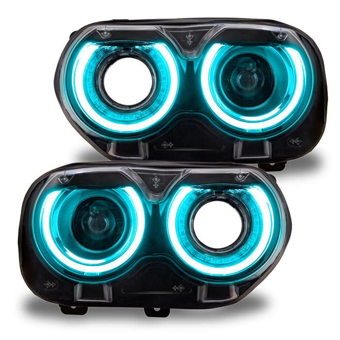ORACLE Lighting 1329-339 Oracle 15-21 Dodge Challenger RGB+W Headlight DRL Upgrade Kit - ColorSHIFT+W