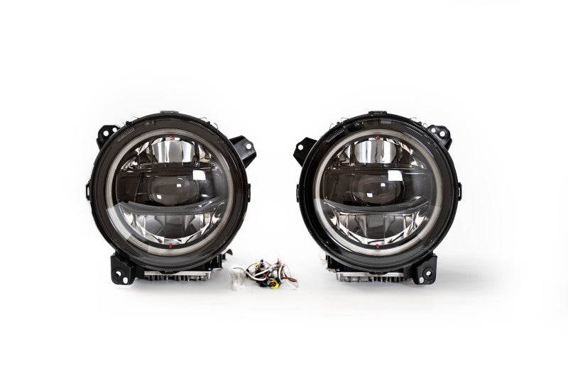 DV8 Offroad HLCJL-02 18-22 Jeep Gladiator Wrangler LED Projector Headlights