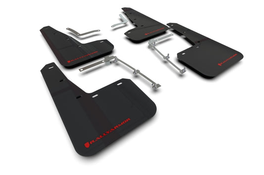 Rally Armor MF74-UR-BLK/RD 20-25 Toyota GR Yaris Black Mud Flap w/Red Logo