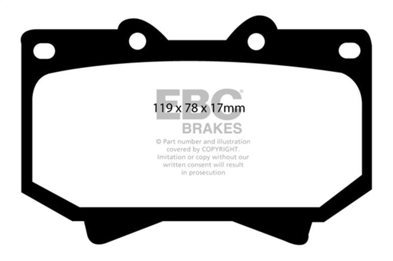EBC DP41319R 98-07 Lexus LX470 4.7 Yellowstuff Front Brake Pads